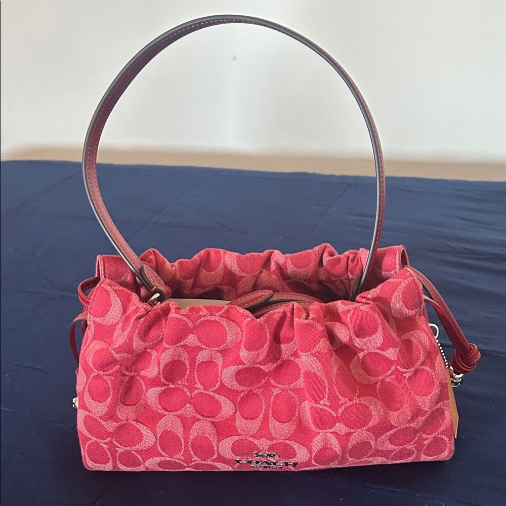Coach Red Faye Signature Women's Bag